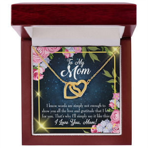 To Mom Words Not Enough Inseparable Necklace